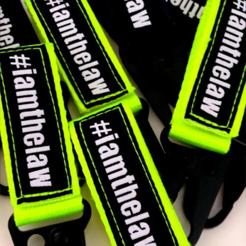 karabińczyk, fluo, smycz, karabińczyk #iamthelaw, karabińczyk iamthelaw