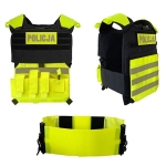 ZESTAW: kamizelka WRD z cummerbund 2xROC+ napisy POLICJA 